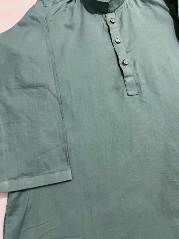 🌿 Pistachio Green Lawn Kurta Suit – Age 4–5 Years - Image 4