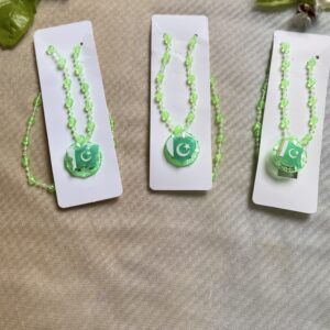 Pakistan Flag Beaded Necklace for Kids