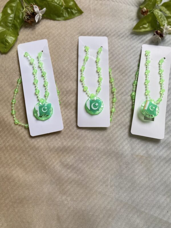 Pakistan Flag Beaded Necklace for Kids