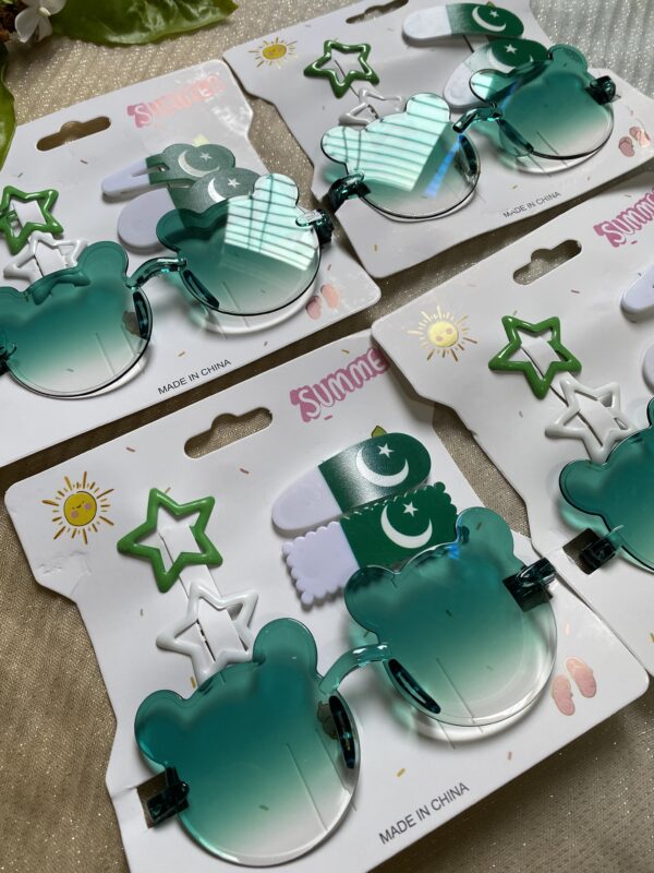 🇵🇰 Premium Azadi Glasses & Pin Set (4 pcs) - Image 2