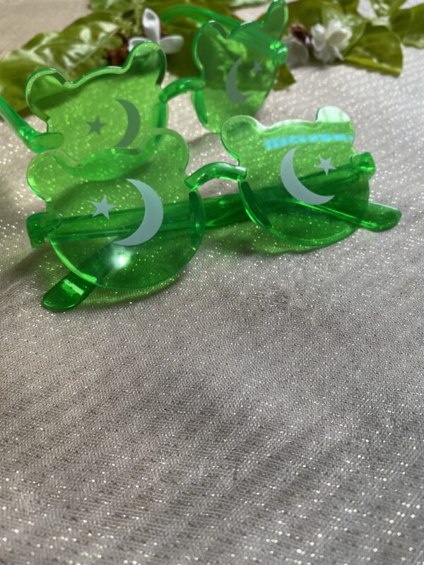 🇵🇰 Green 14 August Star Glasses - Image 2