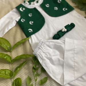 🌙 Azadi Special – 3-Piece Outfit for Baby Girls (Age: 2 Years)
