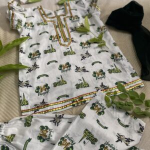 14 August 3-Piece Dress (2–3 Years) 🇵🇰
