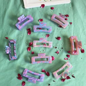 🦋 Jumbo Pastel Hair Claw (Large | 9 cm) – Rs. 250 | 2 for 460 | 3 for 630 💸