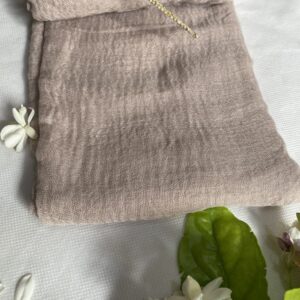 🕊️ Light Beige Crimps Hijab – Pure Neutral, Effortless Elegance