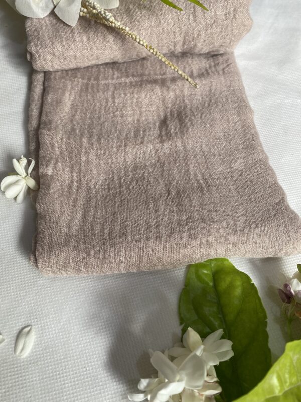 🕊️ Light Beige Crimps Hijab – Pure Neutral, Effortless Elegance