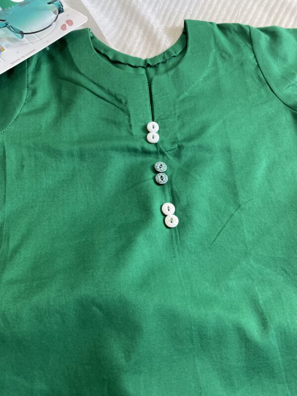 🌟🇵🇰 Hand-Painted Azadi Dress for Baby Girls | 3-Piece | Size 2_3Years | Customisable - Image 4
