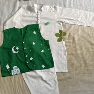 🇵🇰 3pc set Boys White Kurta Pajama – Lawn | 14 August Special ✨ (Age 4–5 Years)