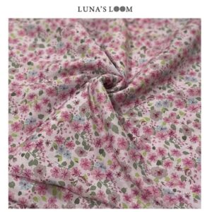 LUNASLOOM Unstitched Summer Collection – Rosé Hues (Pink Printed 2-Piece Poly Lawn)