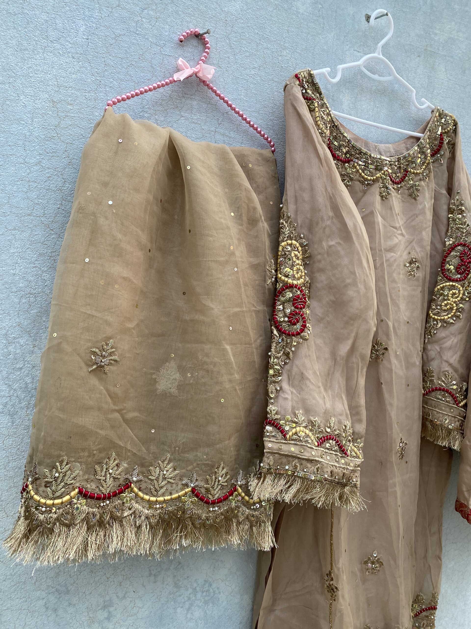 ✨ Preloved Organza Gharara Suit | Ada Work & Embroidery ✨ - Image 6