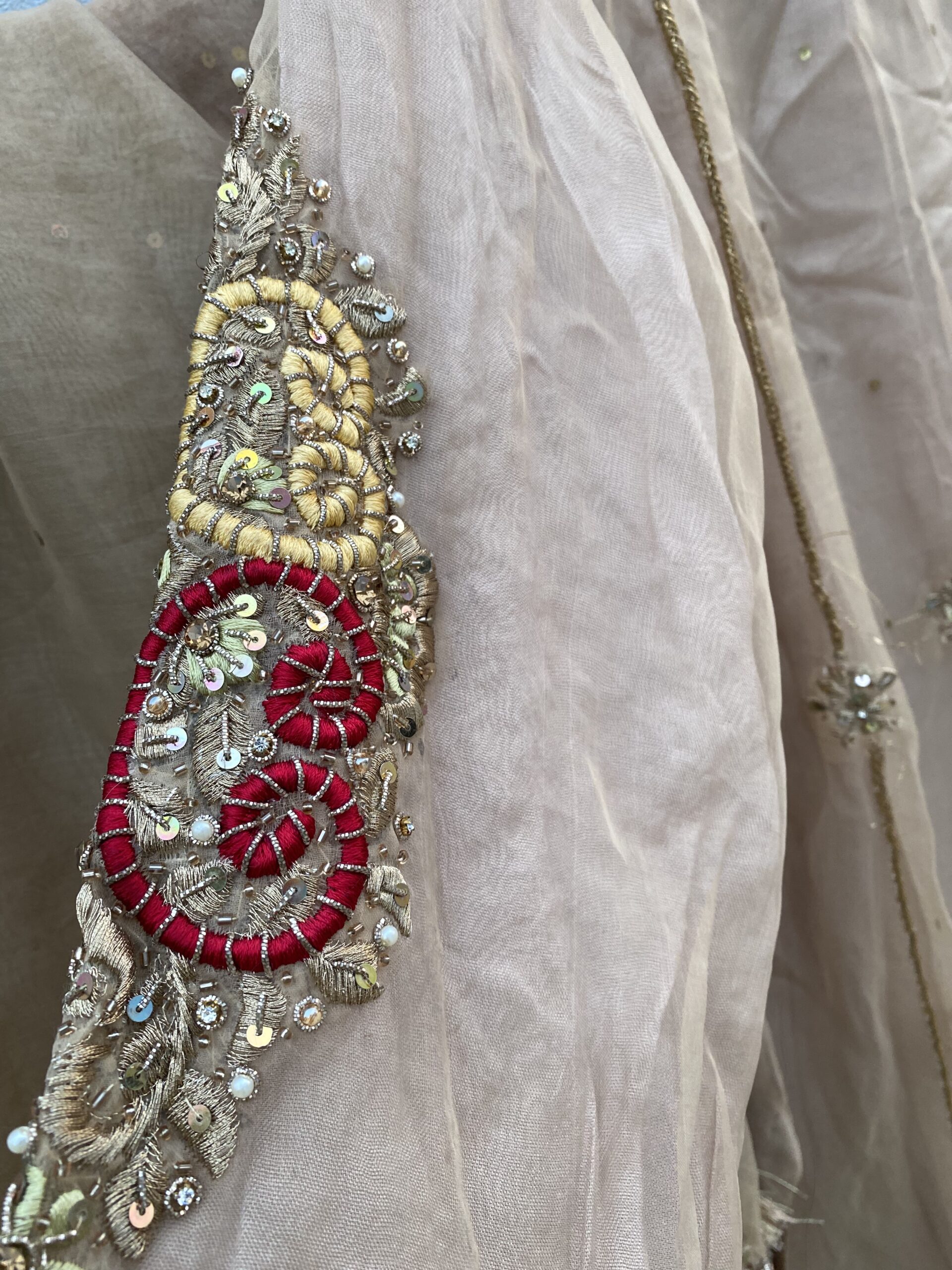 ✨ Preloved Organza Gharara Suit | Ada Work & Embroidery ✨ - Image 5