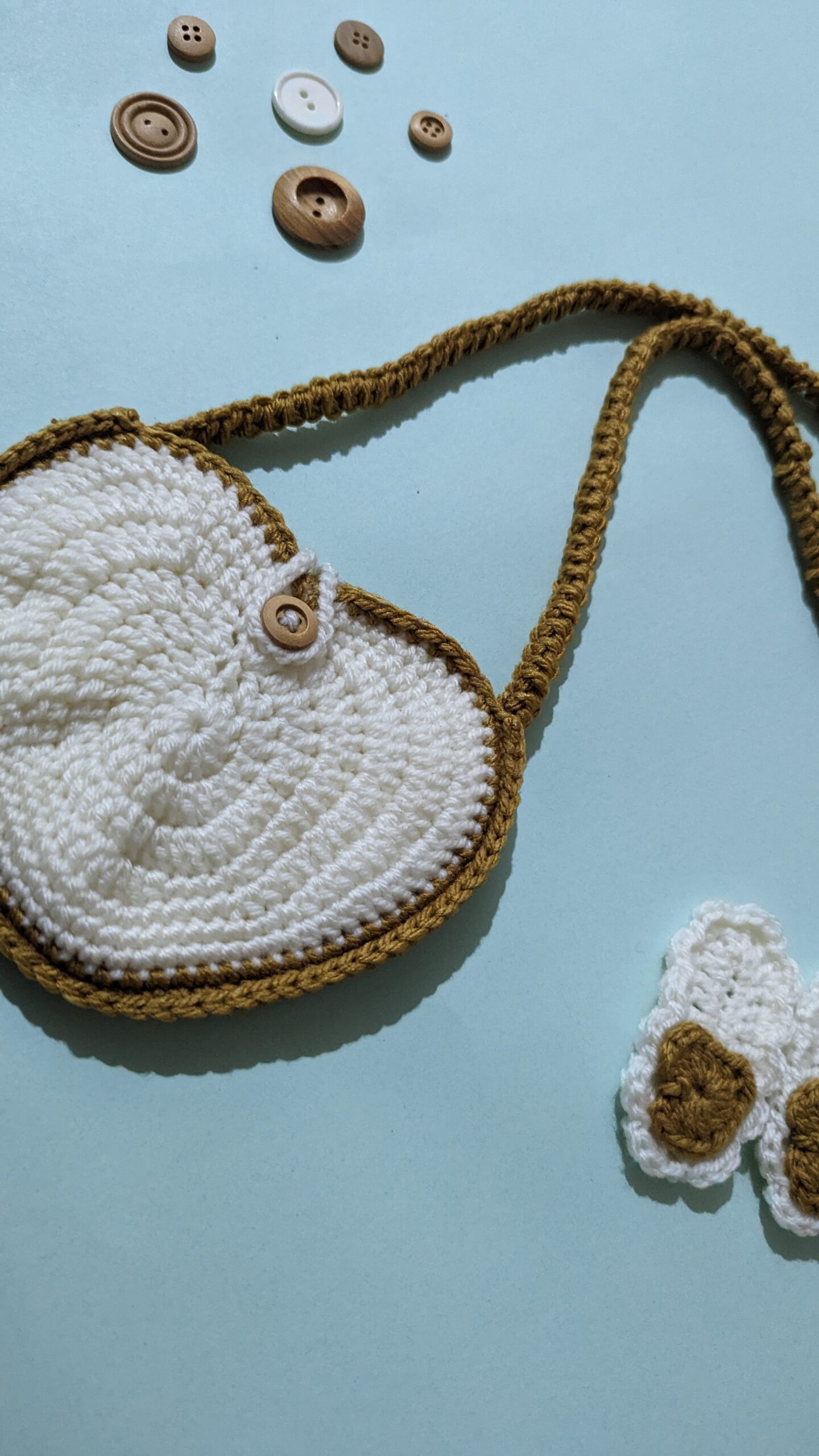 ❤️ Heart Shape Crochet Bag & Hair Pins – Handmade Collection - Image 2